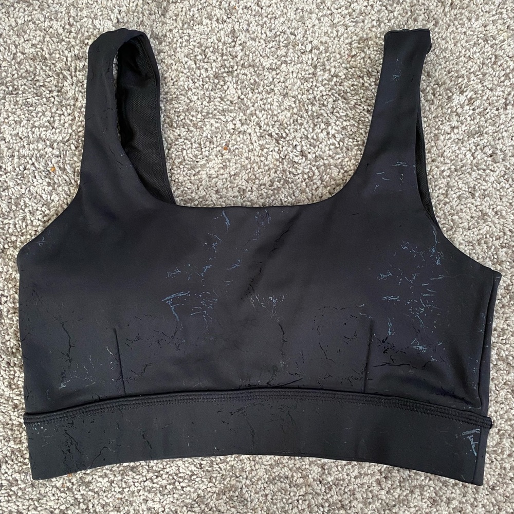 Boutique black sports bra small